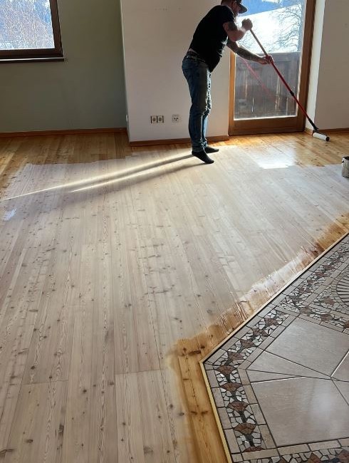 Versiegeln und ein&ouml;len nach dem Abschleifen